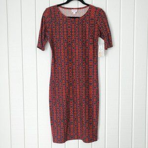LuLaRoe Julia Dress XS 2 4 Leggings Material Bodycon Fitted New NWT